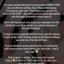 FREE MARY KAY CONSULTANT SIGN UPS!