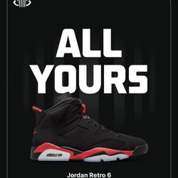 Air Jordan 6 Infrared Salesman Size 11.5