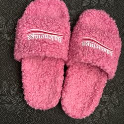 Pink Unisex Balenciaga Slides