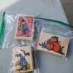 Halloween Rubber Stamps,  Each
