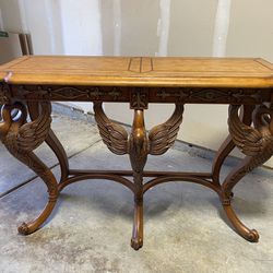 Antique Vintage Italian Carved Console Table