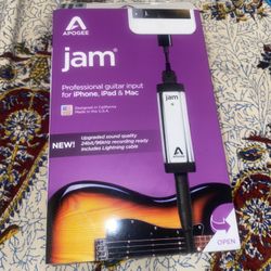 Apogee Jam Professional recording Input for Apple iphone, ipad and macbook