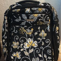 Travel or School Rolling Backpack (Floral)