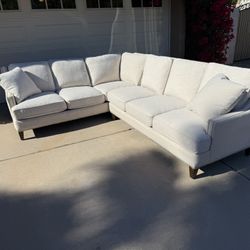 Light Gray L-Sectional Sofa-64th St & Bell