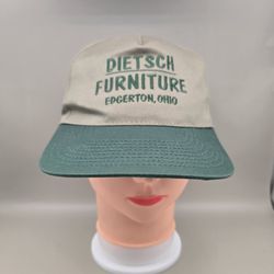 Vintage Hitwear Dietsch Furniture Edgerton Ohio Adjustable Snapback Hat