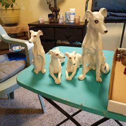 porcelain greyhound Dogs