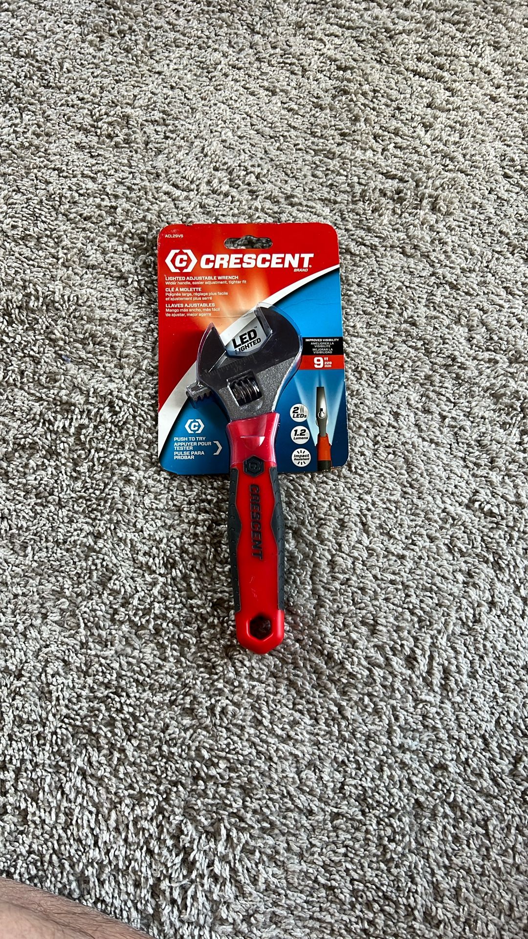 Hand Tool - Lighted Adjustable Wrench