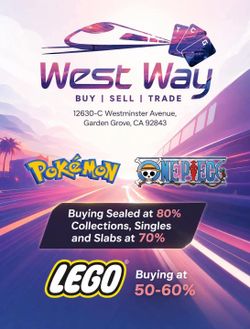 Buying pokemon/one piece/ lego
