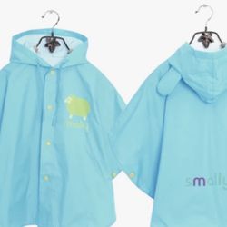 (New)Smally Raincoat Ponchos,blue,size:5-7y