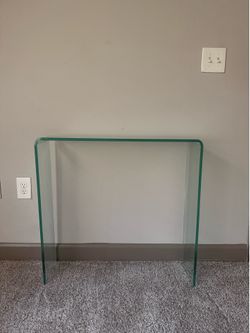 Glass side table