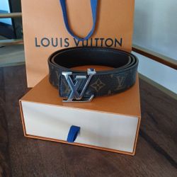 Louis Vuitton monogram LV buckle reversible belt