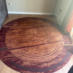 8’ Round Area Rug 