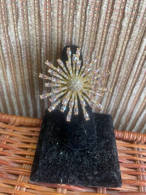 Pink Rhinestone Ring