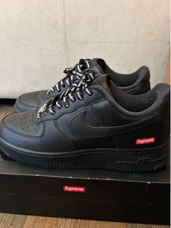 Black Supreme Air Force 1s