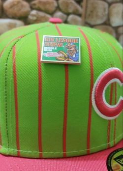 Chicago Cubs Size 7 3/8 New Era 59FIFTY BIG LEAGUE CHEW WILD PITCH  WATERMELON HAT (NWT) SOLD OUT EVERYWHERE!!! GET IT HERE!!! for Sale in  Stickney, IL - OfferUp