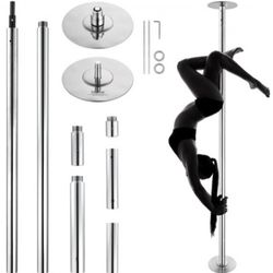 VEVOR Professional Dancing Pole, Spinning Static Dancing Pole Kit, Portable Removable Pole, 45mm Heavy-Duty Stainless Steel Pole, 