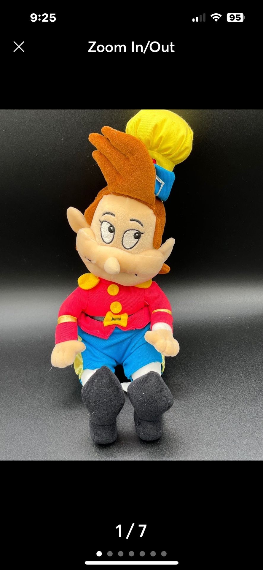 Vintage 1999 Kellogg’s Rice Krispies POP Plush Doll