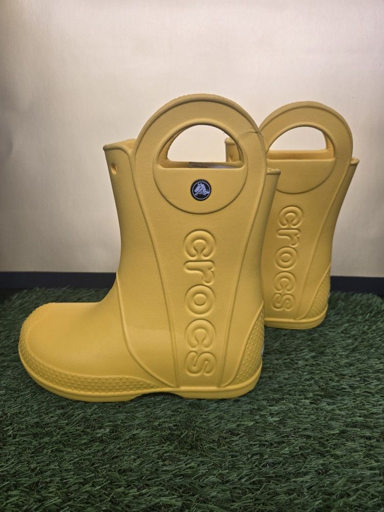 Crocs Rain Yellow Boots Size 1