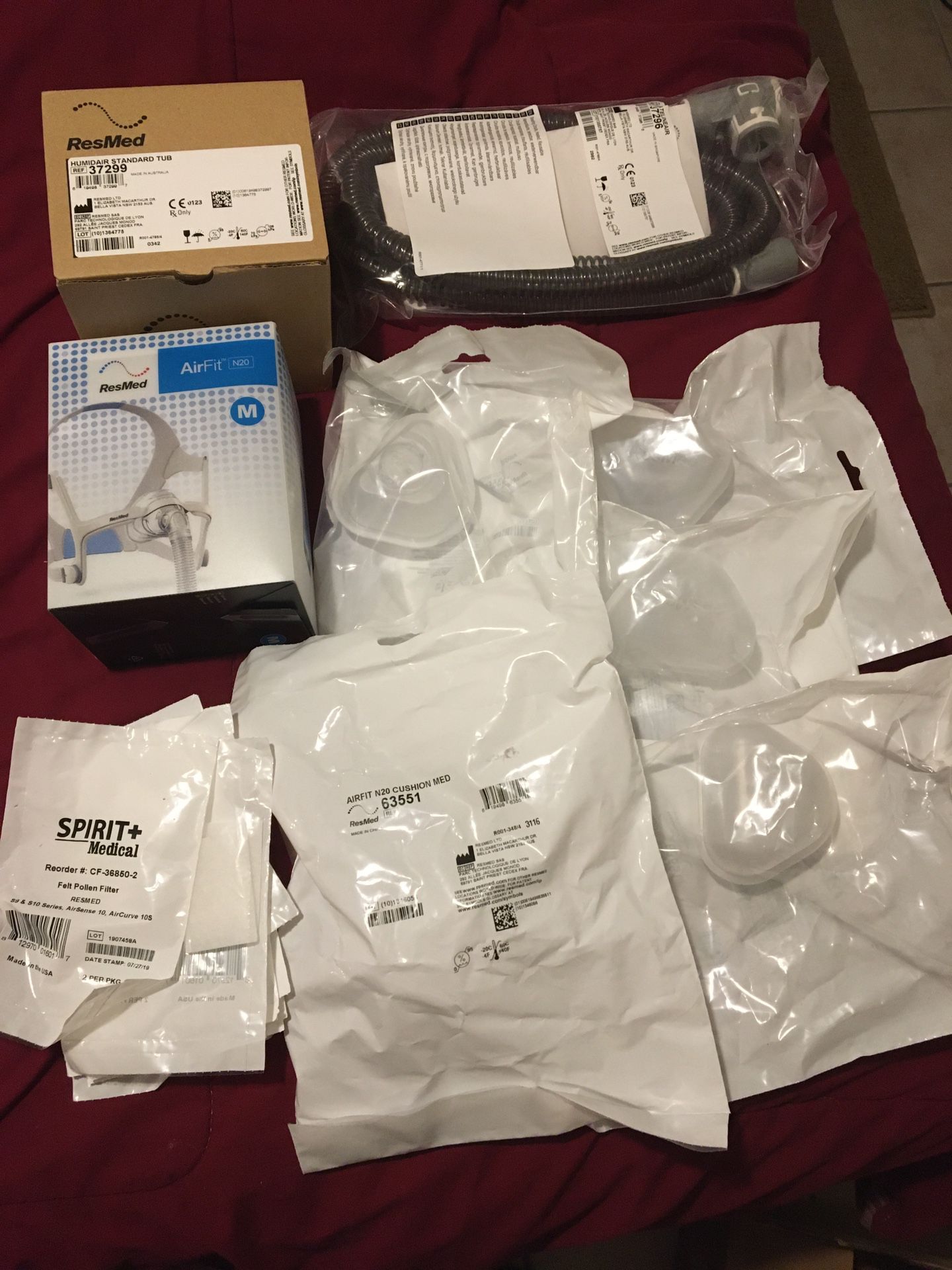 Cpap supply ResMed and Respironics