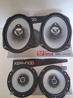 KENWOOD 1 PAIR 6.5 INCH 2 WAY 300 WATTS & 1 PAIR 6×9 3 WAY 400 WATTS CAR SPEAKER