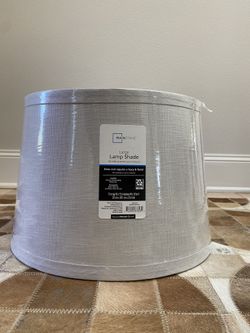 mainstay large lamp shade-Gray Linen