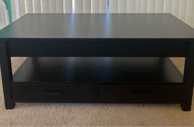 Eoghan Lift Coffee Table 2-Drawers Black