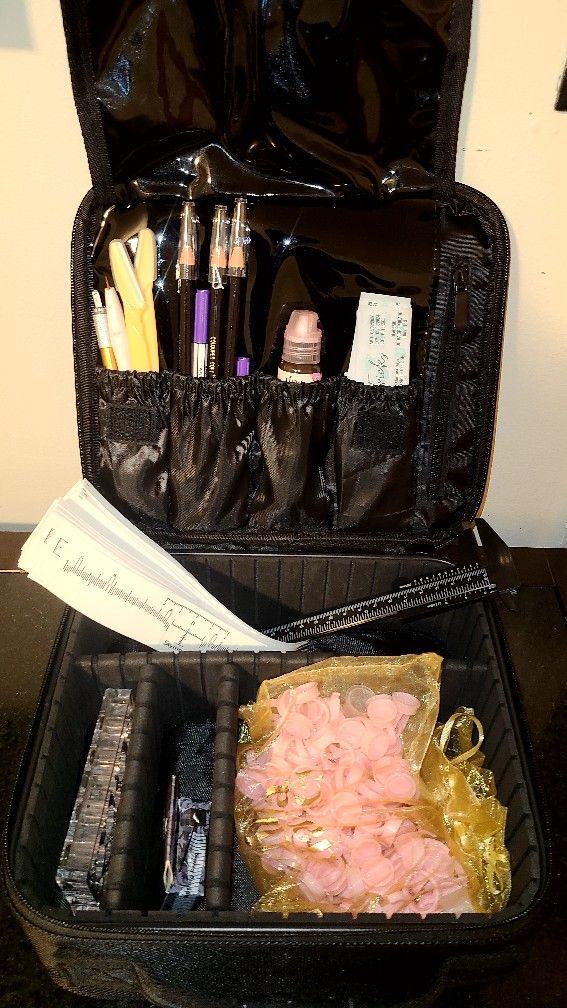 Microblading Kit – Tina Davies Pigment, 48 Blades, Tools + Case