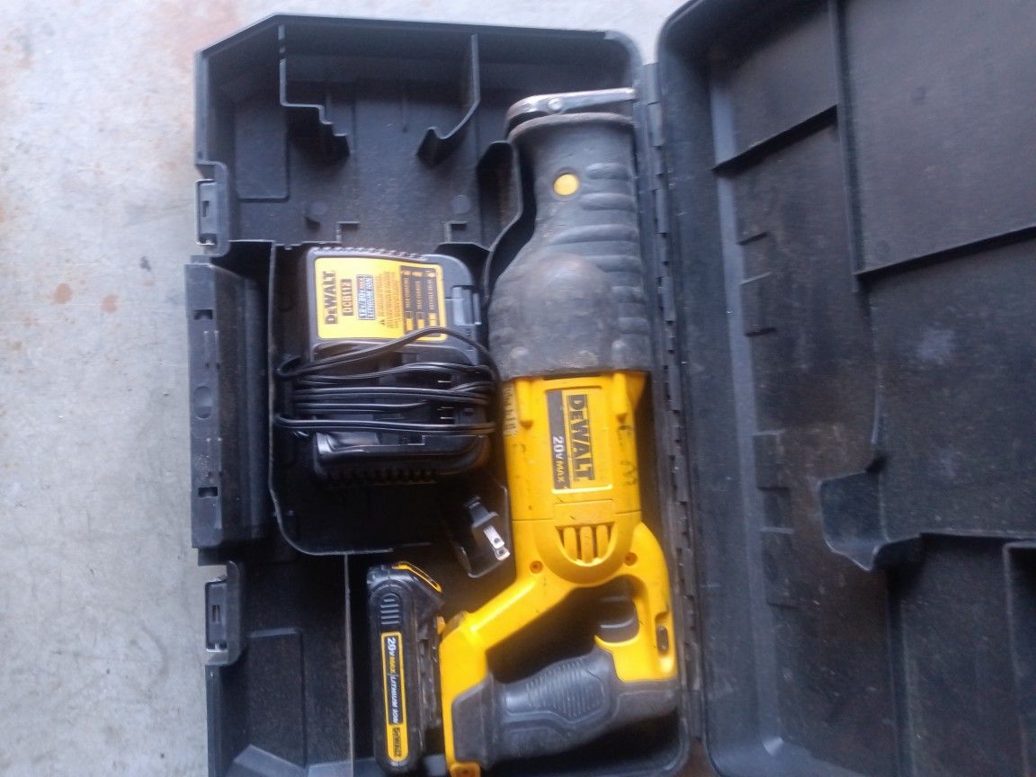 20v Sawzall and Battery And Charger $100