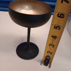 Glass black and gold