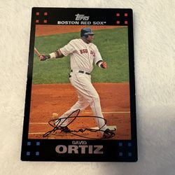 David Ortiz Red Sox baseball card 