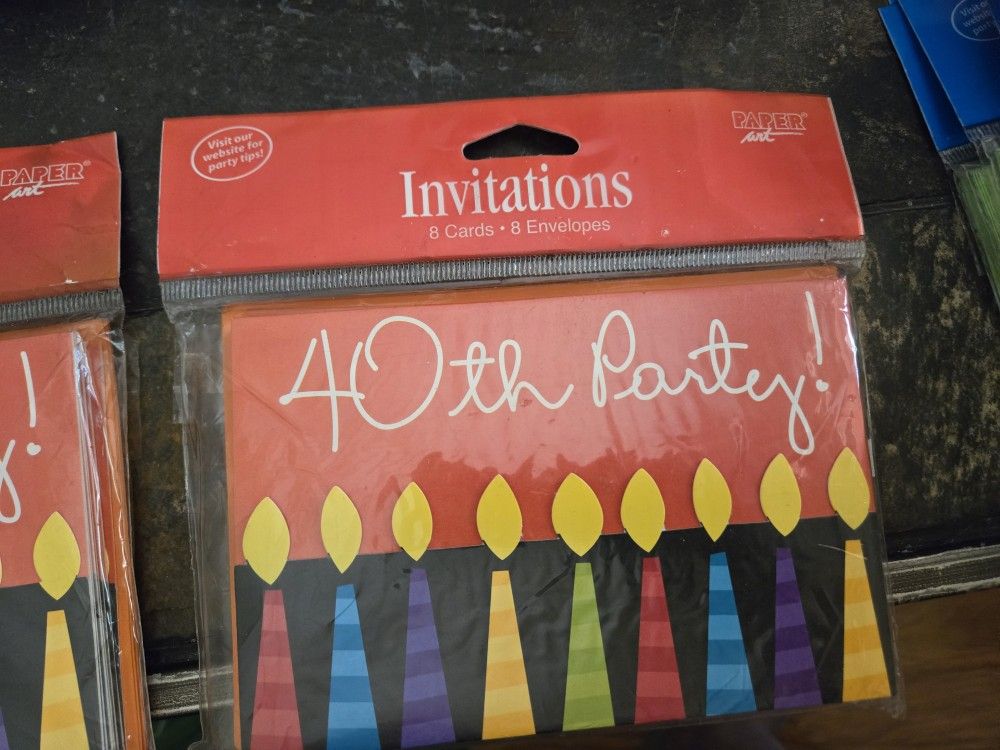 40th Birthday Party Invitations