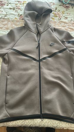 Nike tech zip up hoodie cavestone/black