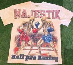 Majestik Hell Pro Boxing Graphic T-Shirt size M