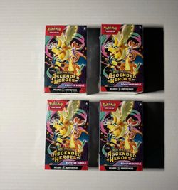 Pokémon TCG: Ascended Heroes Booster Bundle  BRAND NEW SEALED Lot of 4