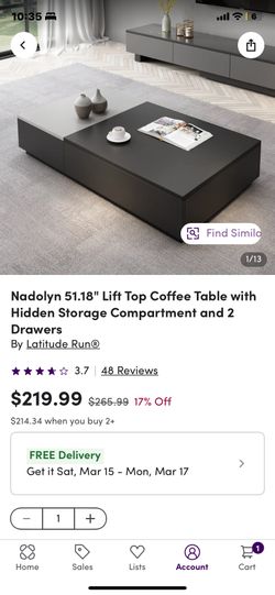 Brand New Coffee Table Black And Gray Wayfair