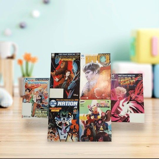 6 CÓMICS BOOKS STARS WARS SUPERMAN MARVEL BATMAN STREET FIGTHER $8 Oh Best Offer