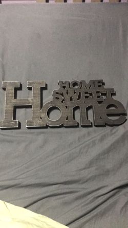 Wooden 3D Home sign