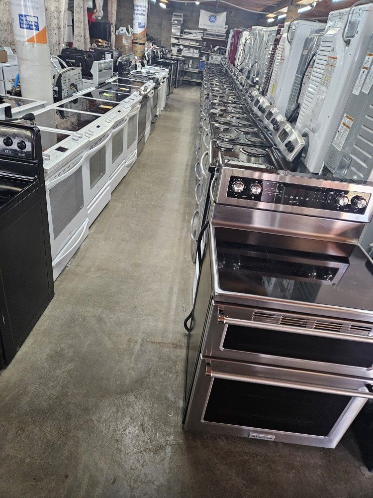 Huge Liquidation Sale Warehouse Full Of Nice Like Brand New Washer Dryer Fridge Stove Oven Stackable Free Warranty Free Financing Available 90day TO P
