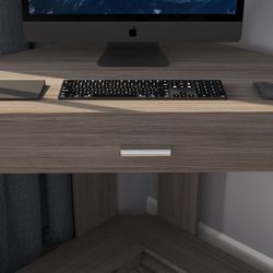 Corner Computer Vanity Desk Table Made In Ukraine Gray Or White
