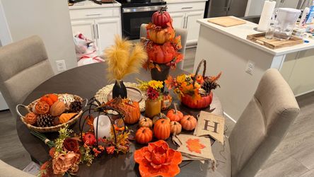 Fall decor with the container