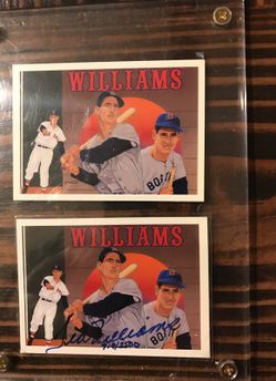 Upper deck baseball heroes 36/36 ,autograph tedwilliams914/2500