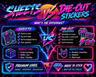 Custom Cup Stickers Made2Order