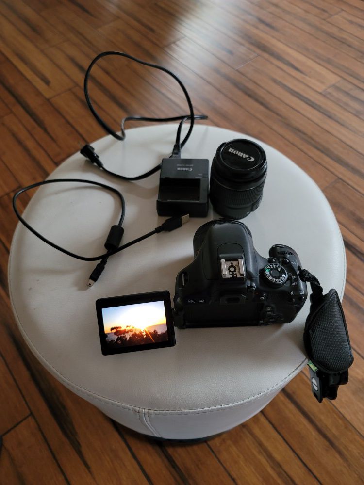 Canon rebel t3i DSLR camera body and lenses