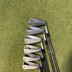 2023 TaylorMade Men's Right-Handed P770 Irons 5-PW KBS 120 Stiff Flex