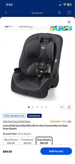 Cosco Kids Easy Elite Slim All-in-One Convertible Car Seat