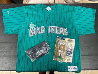 Vintage 2001s Mariners Lot - 2001 All Stars Fanny, Unopened Ichiro Bobble, Licensed XL Jersey