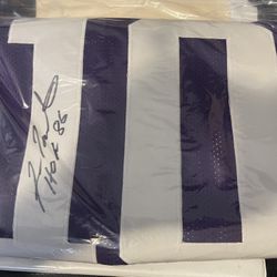 Fran Tarkenton Signed Jersey. JSA Verified 