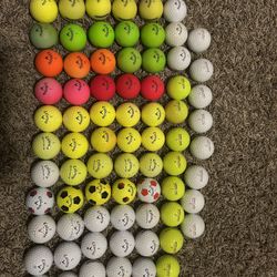 74 Used Kirkland and Callaway Golf Balls 