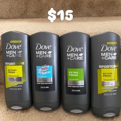 Men’s Dove Body Wash (4 for $15)