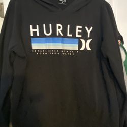 Hurley Men’s Size XL Born From Water Pullover Sweatshirt Hoodie Black 